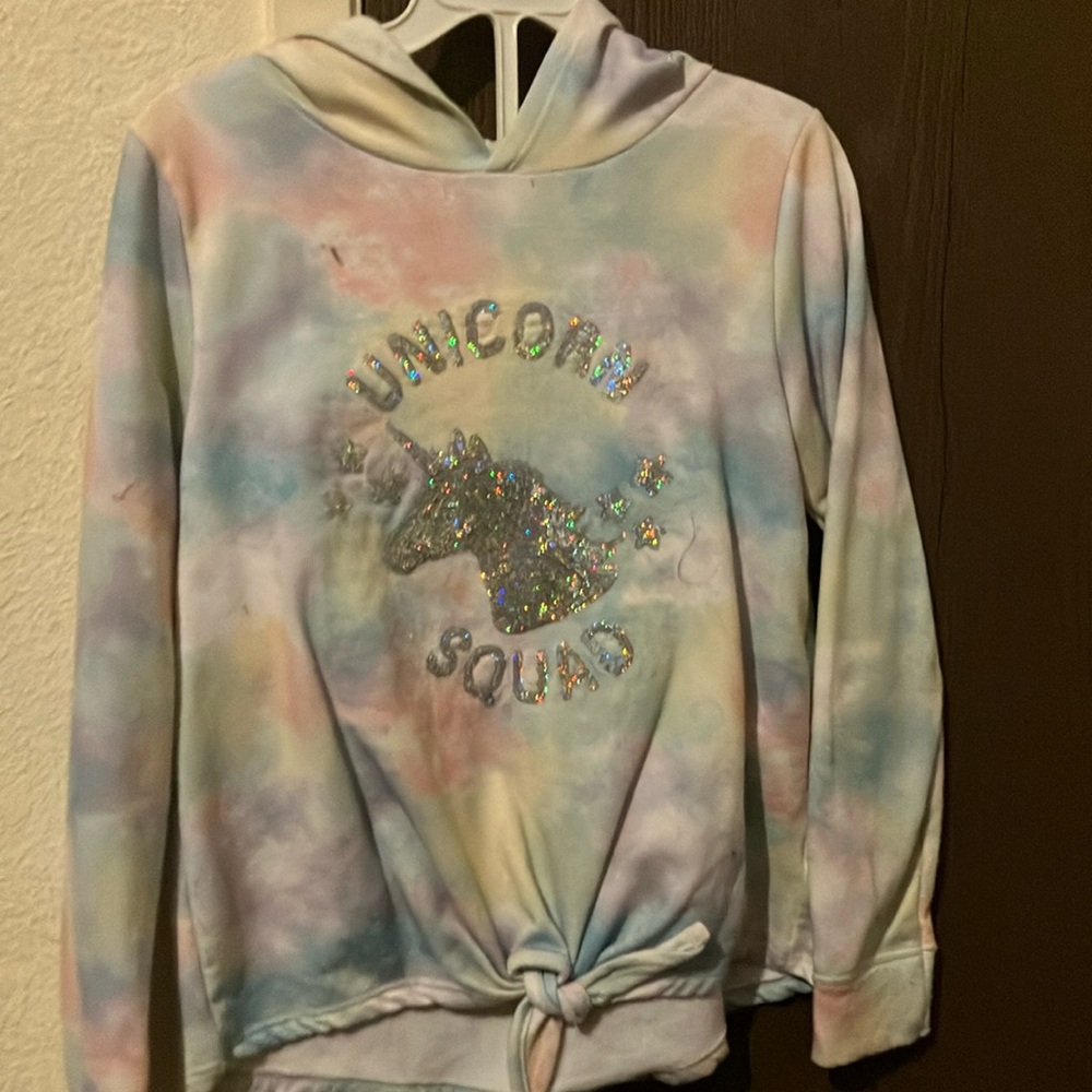 Unicorn Squad Tie-Dye Kids Hoodie